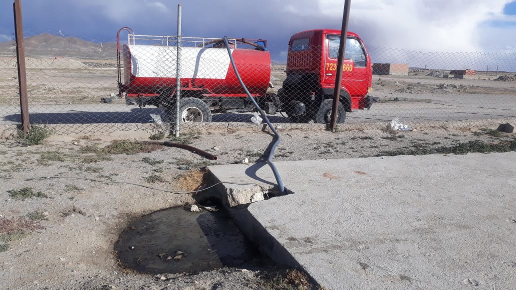 Limpieza de aguas residuales en Oruro 